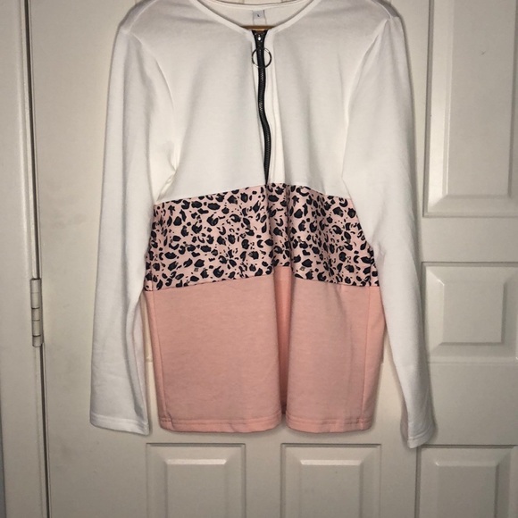 Tops - Long Sleeve Half Zip Top, size L, NWT